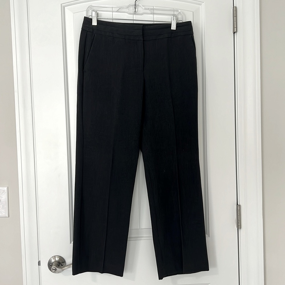 Charcoal gray sharagano size 8P dress pant, straight leg, career, office siren